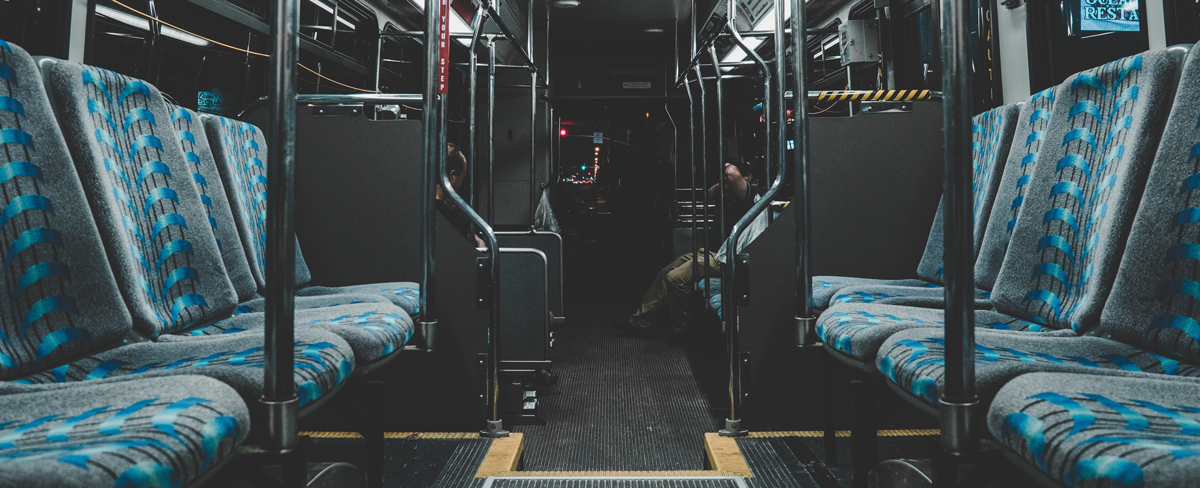 Image inside of campus bus